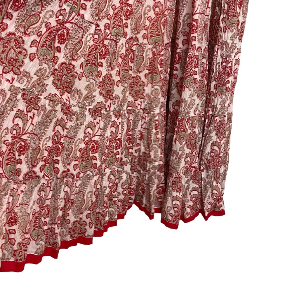 Soft Surroundings La Pomme' Crinkle Multi Paisley Midi Dress - Picture 3 of 5